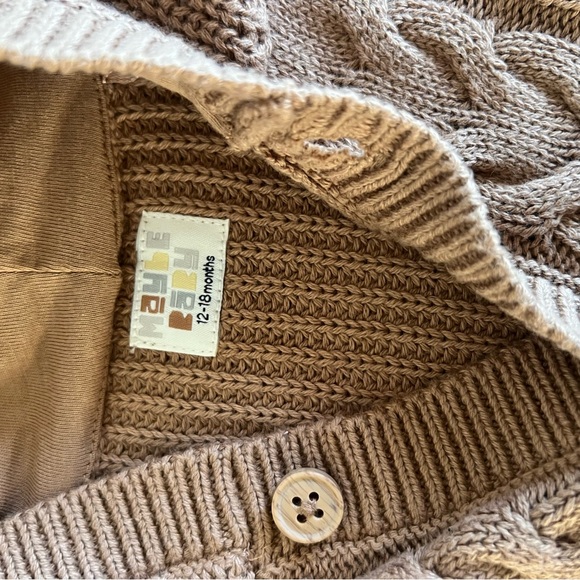 12-18 Cable Knit Hooded Cardigan - Picture 7 of 8